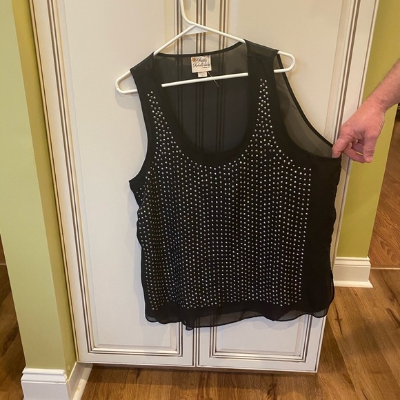 Pretty Rebellious sleeveless blouse xl - Picture 2 of 5